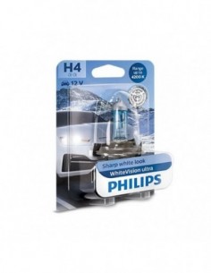 BOMBILLA H4 PHILIPS WHITEVISION ULTRA 12V 60W 1UD