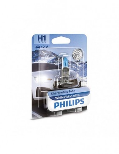 BOMBILLA H1 PHILIPS WHITEVISION ULTRA 12V 55W 1UD