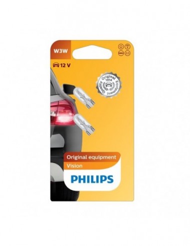 BOMBILLA W3W PHILIPS VISION 12V 2 UDS